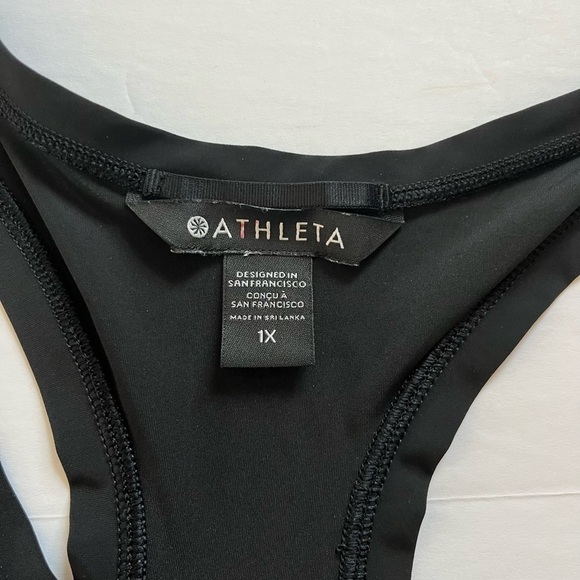 Athleta Black Racerback Lightweight Tank Size 1x - Picture 3 of 7